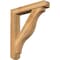 Ekena Millwork Funston Craftsman Rough Sawn Bracket w/ Offset Brace, Western Red Cedar, 6"W x 32"D x 36"H BKT0604X32X36FST04RWR - alternate 1